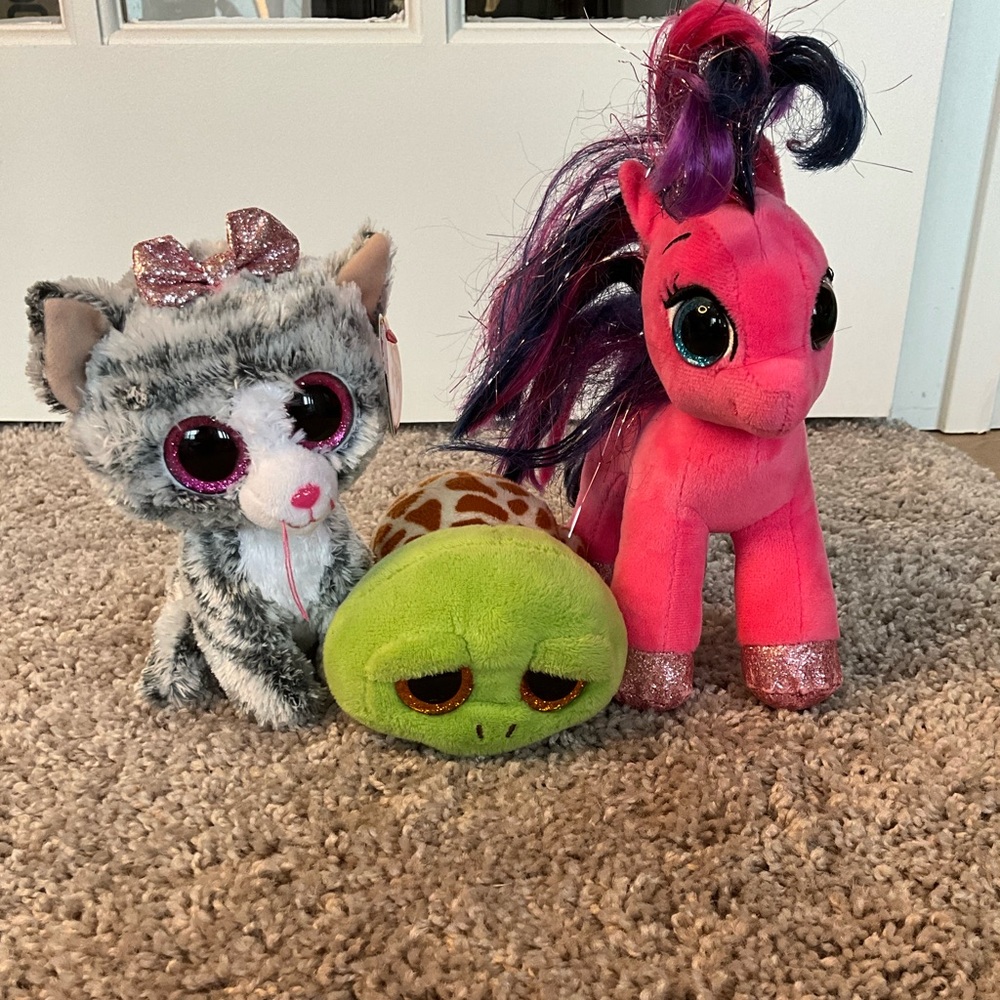 Three TY stuffed animals